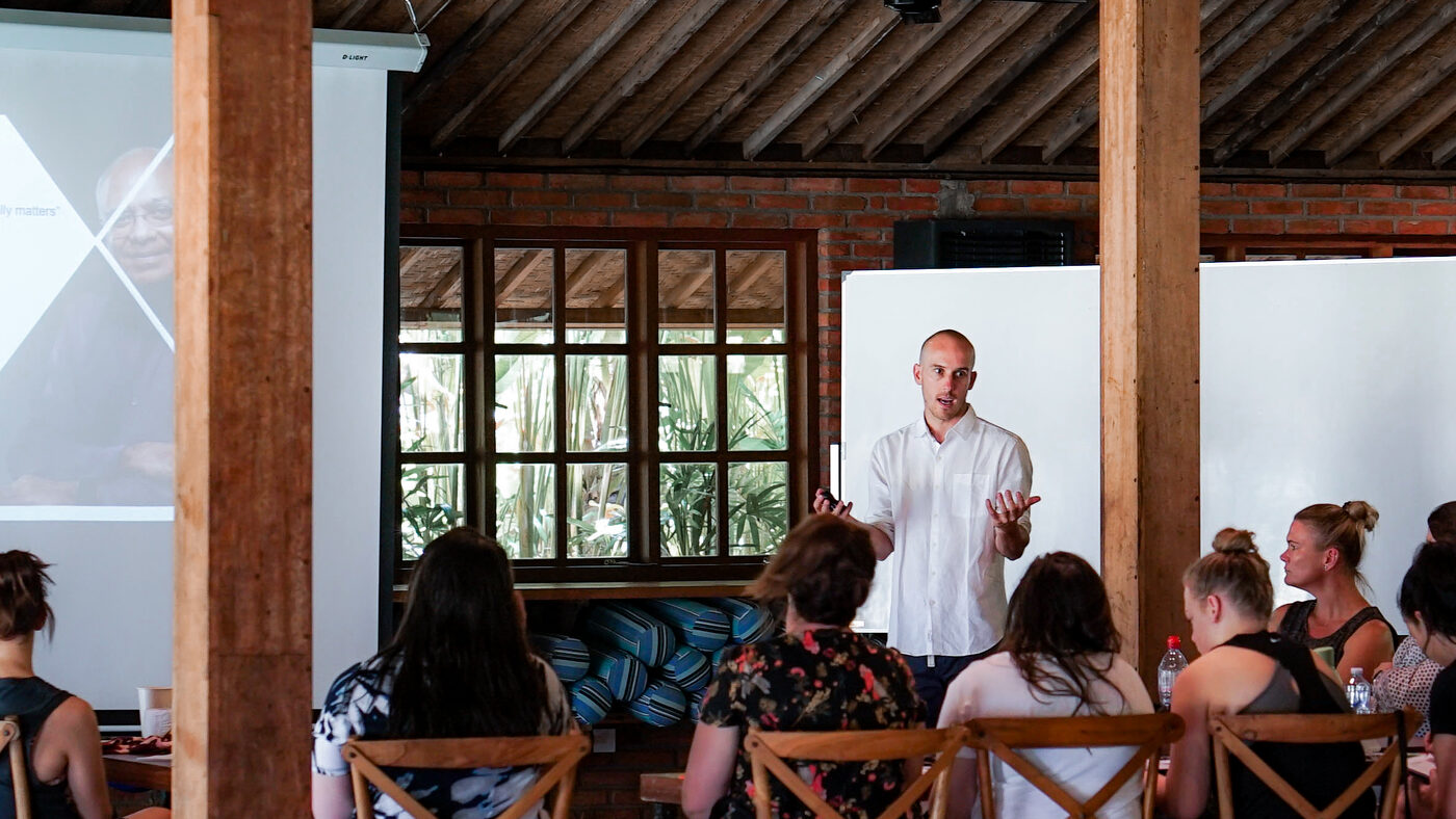 Shaun Kay facilitating a leadership session