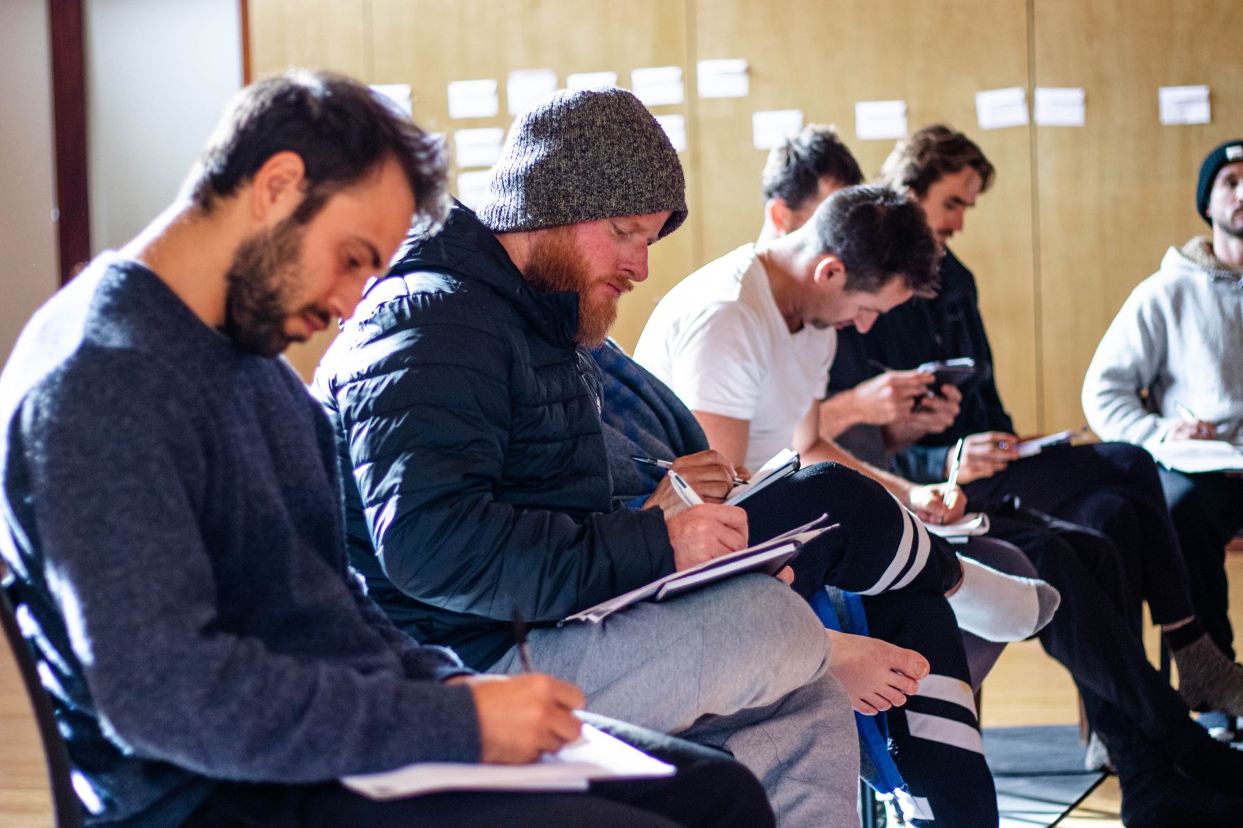 Shaun Kay working with a group